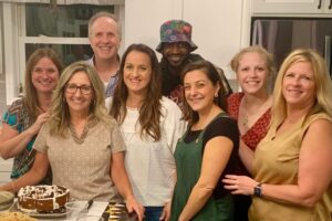 NYS Certified Dental Assistant Nancy at her retirement party with the entire Maestro Dental Wellness team.